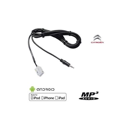 Cable Auxiliaire Mp Pour Autoradio D Origine Citroen Ca Rd