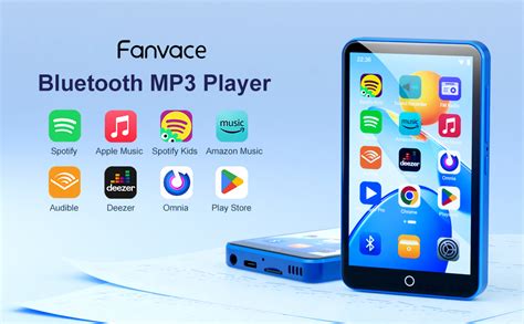 Fanvace 80GB MP3 Player With Bluetooth WiFi 2000mAh MP4 Player With 4