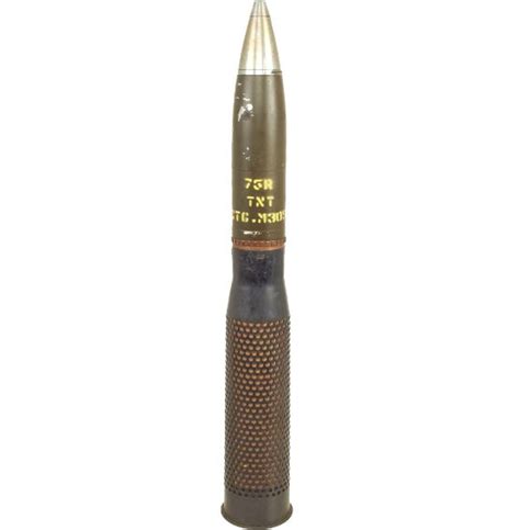 STL file 1/6 75 mm round for recoilless rifle M20 / obus pour canon ...