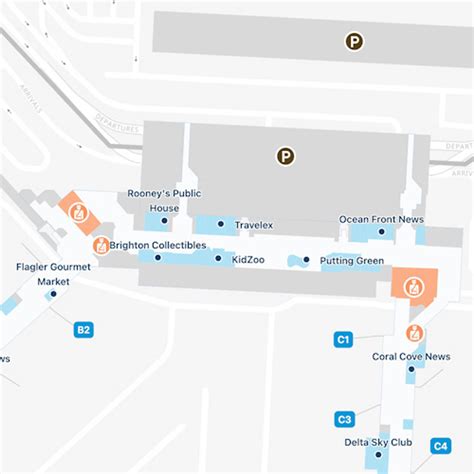 Palm Beach Airport Map Guide To Pbi S Terminals