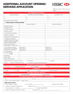 Fillable Online Hsbc Bank Middle East Limited Credit Card Application