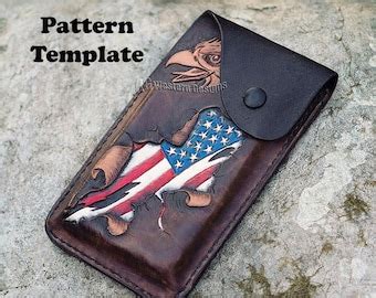 Pdf Pattern For A Iphone Pro Max Tooled Leather Case Etsy