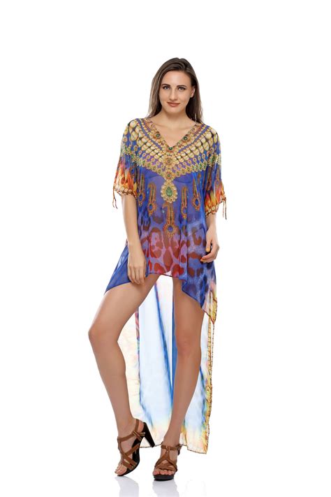 Multicolor Georgette Beach Dress Bikini Cover Up Rs Piece Id