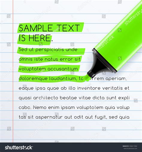 Realistic Neon Markers Writing On The Notebook Royalty Free Stock