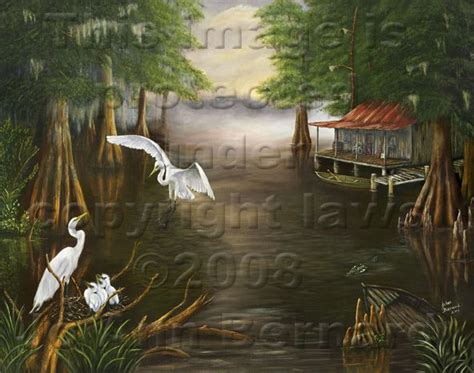 Magnolia Paintings Swamp Scene Paintings Streetcar Paintings