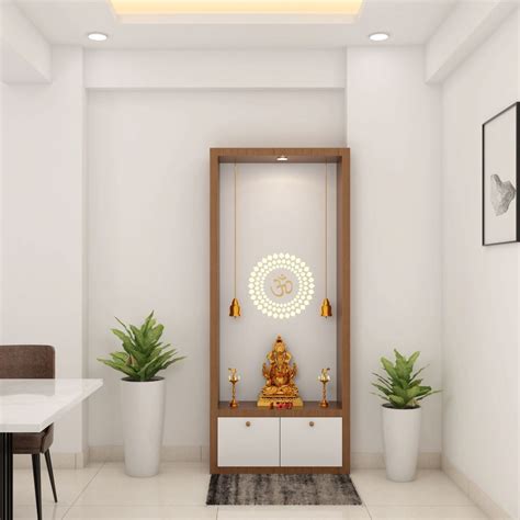 Spacious Pooja Room Design Livspace