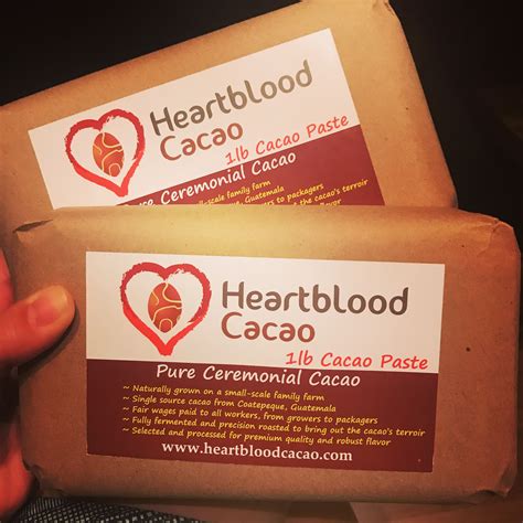 Heartblood Cacao Raw 100 Pure Ceremonial Grade Cacao Morning