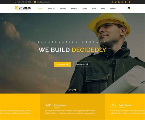 Best Construction Website Templates Edition Radiustheme