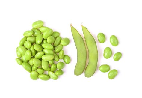 Premium Photo Soybeans Edamame Beans On White Background Top View