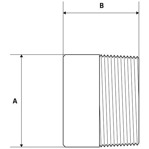 Bsp Hex Reducing Nipple The Metal Company