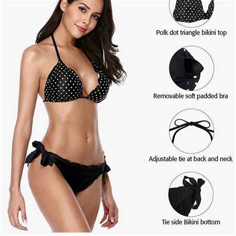 Charmleaks Swim Charmleaks Women Halter Bikini Triangle Swimsuit