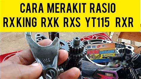 Tutorial Cara Memasang Pasang Rasio Rasio Gear Box Yamaha RX135 RX