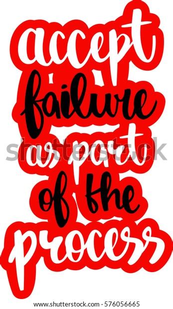 Text Accept Failure Part Process Modern Stock Vector Royalty Free