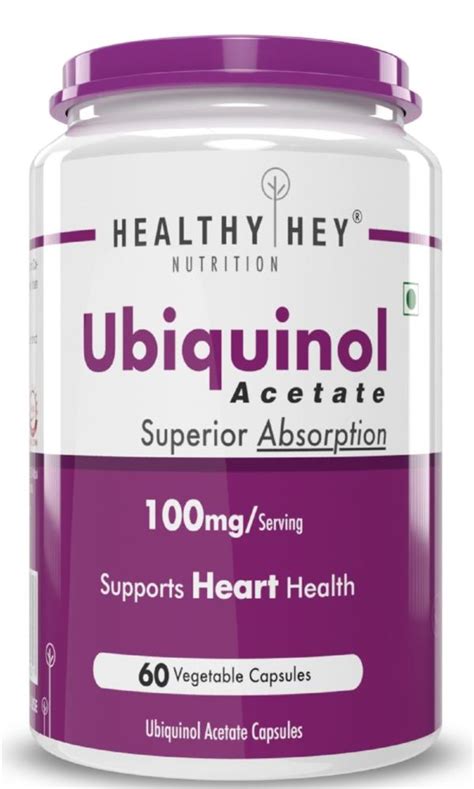 Healthyhey Nutrition Ubiquinol Acetate 100 Mg 60 Capsules JioMart