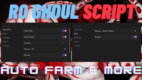 Roblox Ro Ghoul OP Script Auto Farm Auto Train Boss Farm Invisible