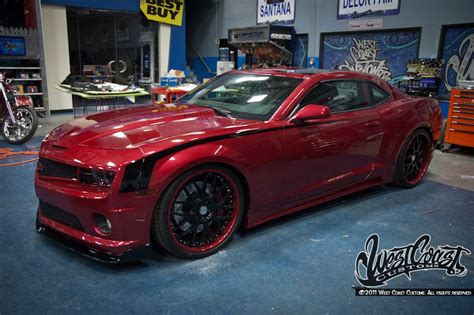 Wcc Rascal Flatts Red Camaro Front Angle Above View Chevrolet Tuning