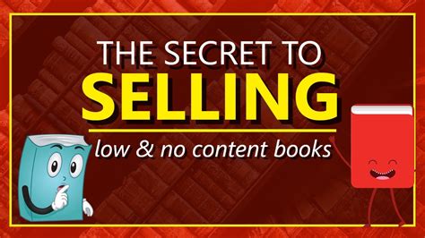 The Secret To Selling Low Content Books On Amazon KDP YouTube