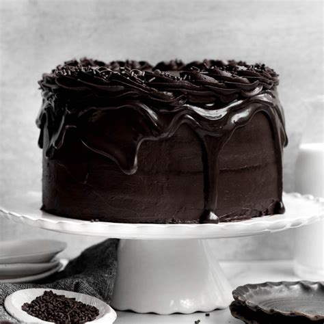 Triple Layer Chocolate Cake With Chocolate Frosting