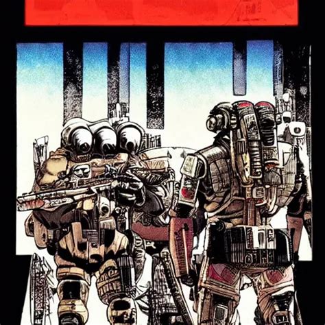 Sci Fi Dystopian Bounty Hunter Art By Otomo Stable Diffusion