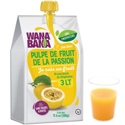 Pulpe De Fruit De La Passion Sans Sucre Ajouté 11°bx Gourde 500g