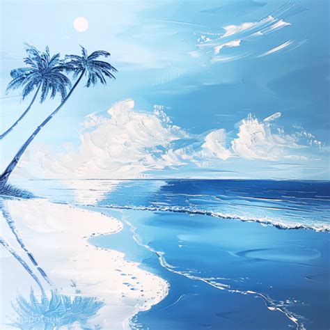 50+ Blue Painting Ideas & Tutorials [Art Landscape Inspiration Examples on Canvas] – Inspo Tank