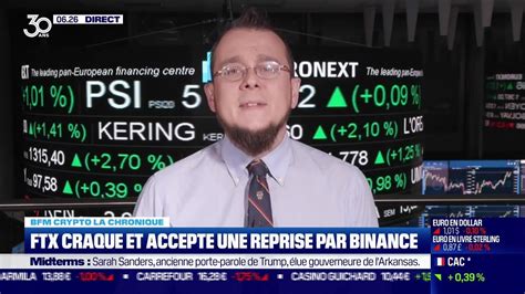 BFM Crypto FTX Craque Et Accepte Une Reprise Par Binance YouTube