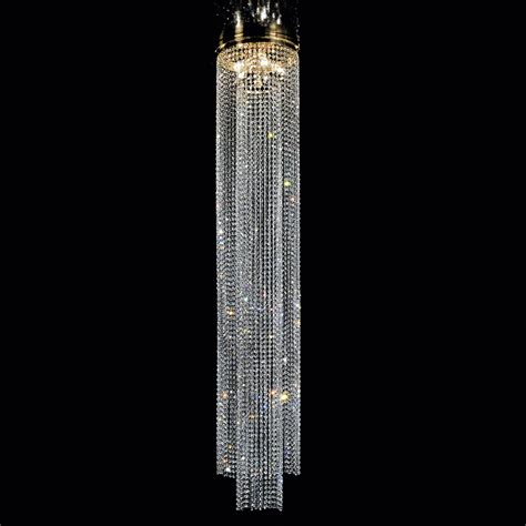 Illuminate Your Space with a Long Crystal Chain Chandelier