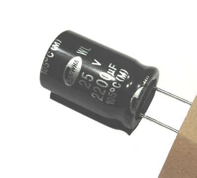 Condensateur Chimique 2200uF 25V Radial 105c CHRT252200 EBay