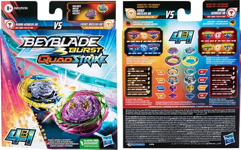 Buy Beyblade Burst Quadstrike Fierce Bazilisk B8 And Hydra Kerbeus K8 Spinning Top Dual Pack 2