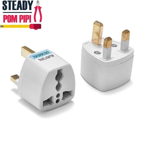 3 PIN UNIVERSAL ADAPTER PLUG HEAD UK 3 PIN MALAYSIA CHINA PLUG SOCKET