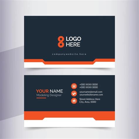 Premium Vector | Minimalist professional card design template