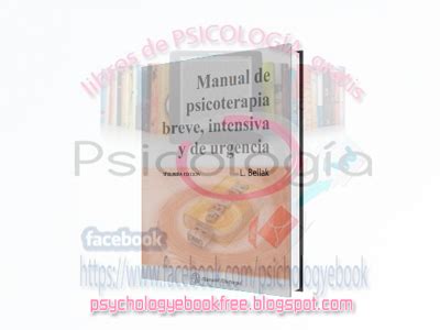 Libro Manual De Psicoterapia Breve Intensa Y De Urgencia Leopold