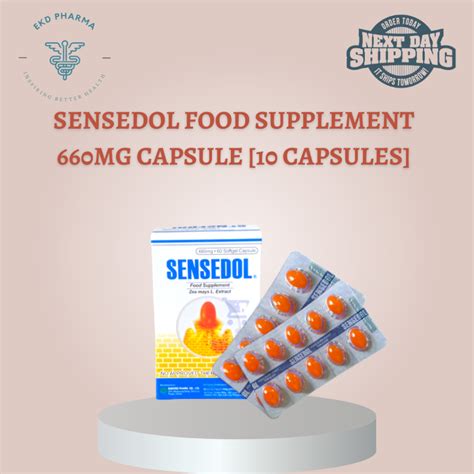 Sensedol Food Supplement Softgel Capsule L 10 Caps L Exp Date 122024