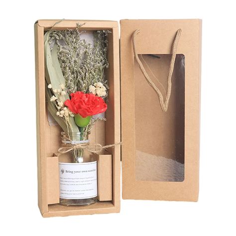 Yonrjhukm Natural Dried Flower Bouquet Decorative Vase With Dried