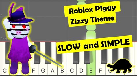 Zizzy Theme Piano Tutorial Easy Slow Right Hand Youtube