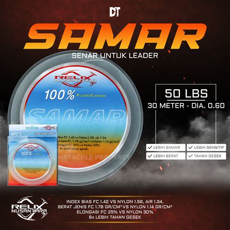 Extra Bonus Senar Leader Samar Fluorocarbon Meter Relix