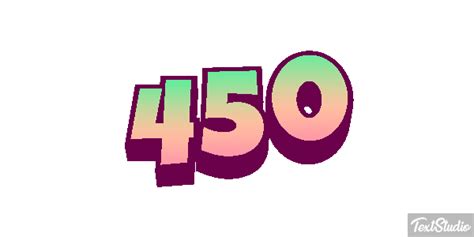 450 Number Animated  Logo Designs