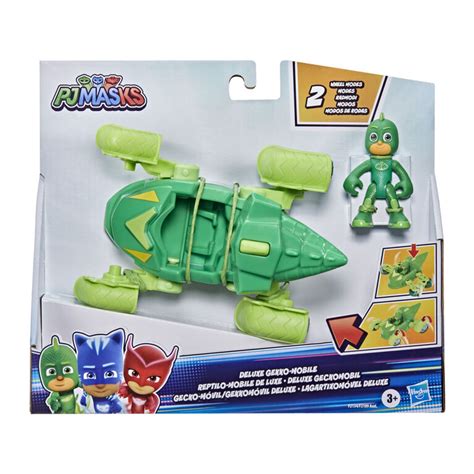 Pj Masks Gekko Deluxe Vehicle Preschool Toy Gekko Mobile Car With 2 Wheel Modes And Gekko