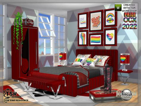 The Sims Resource Pride 2022 Ocx Bedroom