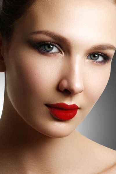 Luxury Fashion Style Manicure Cosmetics And Make Up Dark Lips Make