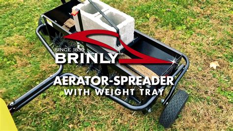 Brinly 40 Tow Behind Spike Aeratordrop Spreader Combo With Weight