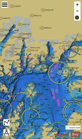 Naked Island To Columbia Bay Marine Chart Us P Nautical