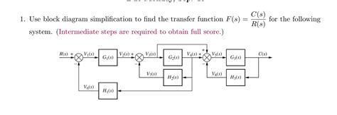 Solved Use Block Diagram Simplification To Find The Chegg