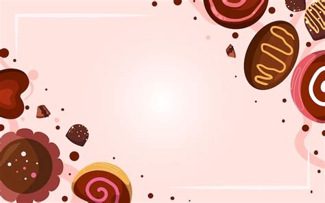 Premium Vector | Chocolate and cake background