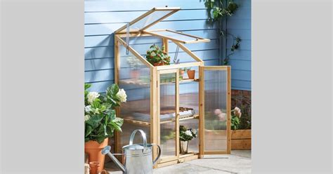 Wooden Mini Greenhouse £69.99 @ Aldi