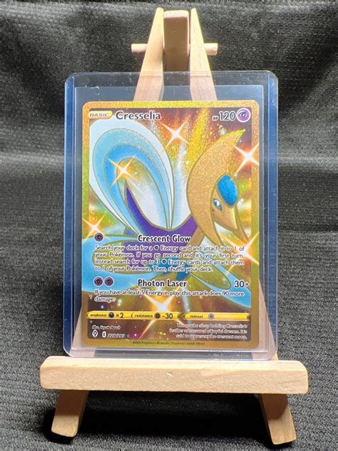 Cresselia Gold Secret Rare Pokemon Evolving Skies 228 203 Hobbies