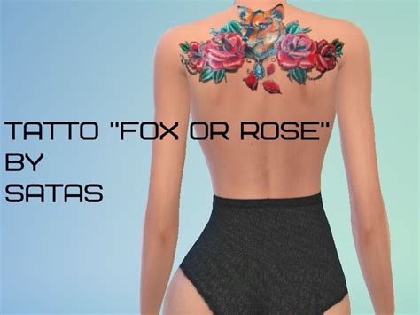 Women S Tattoo On The Lower Back Color Found In Tsr Category Sims