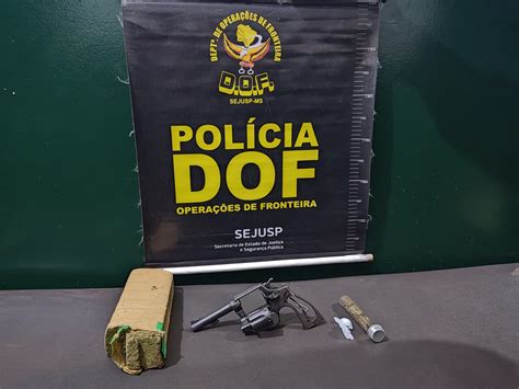 Dof Apreende Arma De Fogo Drogas E Prende Tr S Em Itaquira