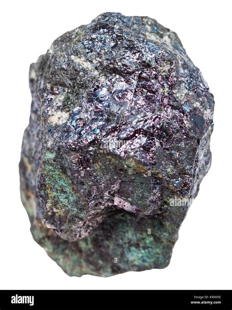 Bornite Mineral Stone Copper Ore Isolated Stock Photo Alamy