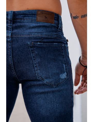 Calça Jeans Atacado Reta Masculina Revanche Wallas Azul Roupas